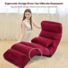 Costway Folding Lazy Sofa Chair Stylish Sofa Couch Bed Lounge Chair W/Pillow Burgundy -HOMCOM Shop GUEST eb7e4d36 df98 41e7 8b74 6bb8a9f6c668