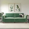 Pin Tufted Velvet Transitional Futon - Room & Joy -HOMCOM Shop GUEST eb96c949 bd7d 4285 b794 95f439cabf09