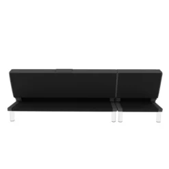 Miley Convertible Futon Sofa Bed With Chaise - Serta -HOMCOM Shop GUEST ebbf2cb6 3b48 4e31 8f69 d96c0c0d2a99