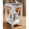 Adalane Side Table White/Gray - Signature Design By Ashley -HOMCOM Shop GUEST ebd052bd 197a 4ca7 938e c1975e6091e9