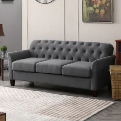 Hilda 73"Wide Living Room Sofa With Flared Arms | ARTFUL LIVING DESIGN 25 Hilda 73"Wide Living Room Sofa With Flared Arms | ARTFUL LIVING DESIGN -HOMCOM Shop GUEST ec9861cb fe9d 4716 9ab5 89b1eac434af