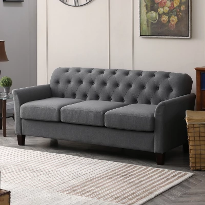 Hilda 73"Wide Living Room Sofa With Flared Arms | ARTFUL LIVING DESIGN 13 Hilda 73"Wide Living Room Sofa With Flared Arms | ARTFUL LIVING DESIGN - Image 11