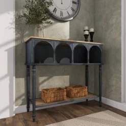 Farmhouse Wood Console Table Black - Olivia & May -HOMCOM Shop GUEST ecbe912d 7778 4838 a110 2e2524dd5195