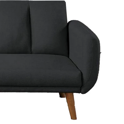 Adjustable Upholstered Sofa With Track Armrests And Angled Legs - Benzara 5 Adjustable Upholstered Sofa With Track Armrests And Angled Legs - Benzara - Image 3