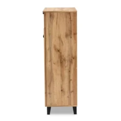 Coolidge Wood 5 Shelf Storage Cabinet Oak Brown - Baxton Studio -HOMCOM Shop GUEST ef19aa34 e2d4 400b a90b f19aaf1069db