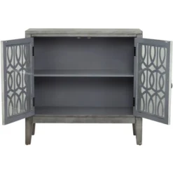 55 Downing Street Elias 36" Wide Gray Wood 2-Shelf Cabinet -HOMCOM Shop GUEST f0e87c32 89da 44de 99ba 2204eb87ea9b
