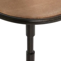 Industrial Wood Pedestal Accent Table Brown - Olivia & May -HOMCOM Shop GUEST f0fb61c5 0aff 4e40 a655 4548879afae7
