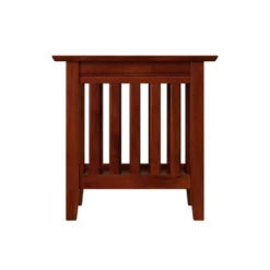 Mission Chair Side Table Walnut - AFI -HOMCOM Shop GUEST f18da464 418b 4f29 907e 19509398f4f5