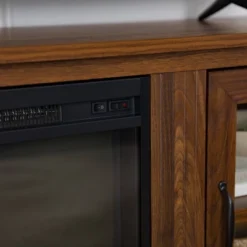 Tasi Transitional Farmhouse Glass Window Pane Door With Electric Fireplace TV Stand For TVs Up To 80" - Saracina Home -HOMCOM Shop GUEST f2bf4640 59b6 4e64 993e ea372d489959