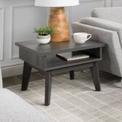 Hollywood Side Table Dark Gray - CorLiving -HOMCOM Shop GUEST f2d264c4 9b1e 4f61 b13c b9777583988a