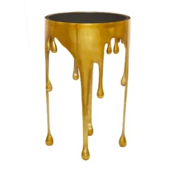 Contemporary Aluminum Melting Accent Table - Olivia & May -HOMCOM Shop GUEST f456c369 c032 4b62 8199 1903cdb0849c