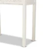 Lambert Wood 2 Drawer Console Table White - Baxton Studio -HOMCOM Shop GUEST f5914e17 e912 475b 801c 23ca628c6766