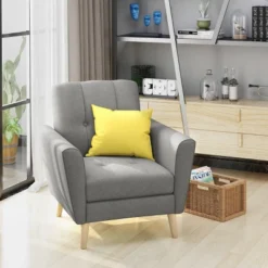 Treston Mid Century Club Chair - Christopher Knight Home -HOMCOM Shop GUEST f5b97851 8c91 435f 9172 1913f13a21f5