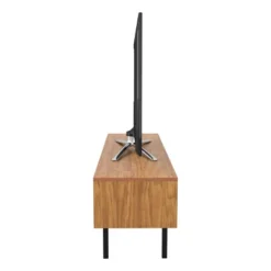 Marble Effect Doors TV Stand For TVs Up To 65" Light Brown - AVF -HOMCOM Shop GUEST f5da80b5 0023 44fa 8888 5b90b4e8e505