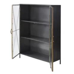 Richard Carter Display Metal Cabinet Gun Metal Antique Gold - StyleCraft -HOMCOM Shop GUEST f5ebbbb9 b15e 47bc a733 94cfdc85ab87