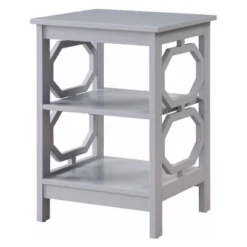 Omega End Table With Shelves - Breighton Home -HOMCOM Shop GUEST f6747e36 ebf7 45c4 b451 eebbd43f80d1