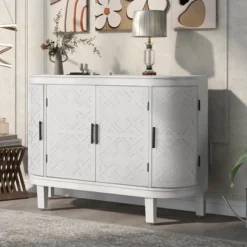 Accent Storage Cabinet Wooden Sideboard Cabinet With Antique Pattern Doors-ModernLuxe -HOMCOM Shop GUEST f689fed1 638d 4354 941d adc15444d203