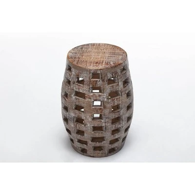 18" Hampton Side Table Weathered - Boraam 3 18" Hampton Side Table Weathered - Boraam