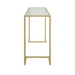 Thatcher Glass Top Console Gold - Carolina Chair & Table