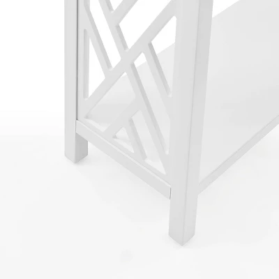 Arcadia Acacia Wood Round Wedge Tables White - Alaterre Furniture 6 Arcadia Acacia Wood Round Wedge Tables White - Alaterre Furniture - Image 4
