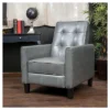 Christopher Knight Home Ethan Tufted Bonded Leather Recliner Chair - Dark Gray -HOMCOM Shop GUEST fd003a62 ca32 4a97 8b25 bfac91127710
