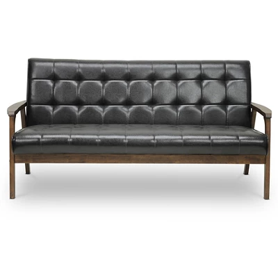 Mid-Century Masterpieces Sofa Brown - Baxton Studio 3 Mid-Century Masterpieces Sofa Brown - Baxton Studio