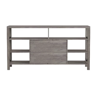 Emma And Oliver Modern Rustic Farmhouse Media Console Cabinet With Spacious Open And Closed Storage 9 Emma And Oliver Modern Rustic Farmhouse Media Console Cabinet With Spacious Open And Closed Storage - Image 7