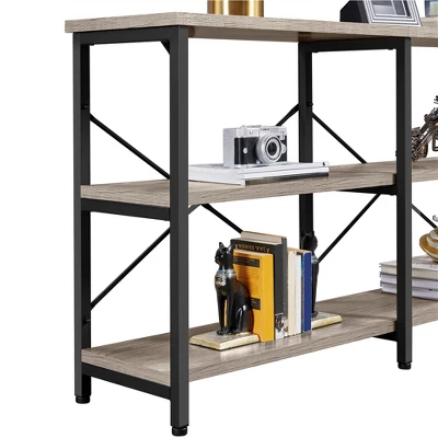 Yaheetech 3 Tiers Wood Console Table Industrial Sofa Table 7 Yaheetech 3 Tiers Wood Console Table Industrial Sofa Table - Image 5